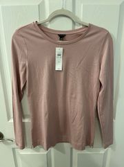 NWT  Size Small Dusty Pink Crew Neck Long Sleeve Shirt