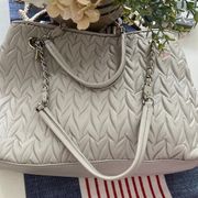 Jessica Simpson light Grey Handbag NWOT