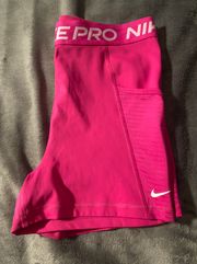 Pink  Pro Spandex Shorts