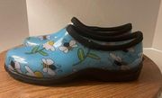 Sloggers Women Blue Bumblebee Waterproof Garden Shoes NWOT-10