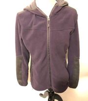 Free Country purple hooded fleece jacket small