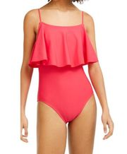 Tommy Hilfiger Flutter One Piece Swimsuit Women's Swimsuit Pink 10 NWT