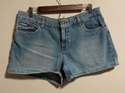 Vintage  Denim Jean Flag Denim Shorts Y2K- Size 13