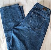 Women’s Riders by Lee jeans dark wash straight leg 33 x 29 high rise stretchy