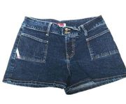 Jordache dark wash vintage baggy denim jean shorts 11/12