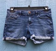 Lauren Conrad Dark Wash Mid Rise Denim Shorts Women’s Size 4