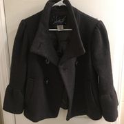 Jack by BB Dakota Bell Sleeve Cropped Peacoat Size M