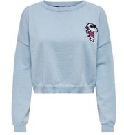 Snoopy Peanuts Baby Blue Crop Sweater
