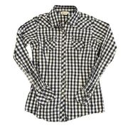 Ariat Women's XS Navy/White Check Long Sleeve Button-Up Shirt