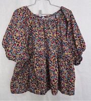 5/$25 Old Navy, baby doll floral top XXL