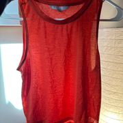 Athleta Orange Lightweight Tank Top