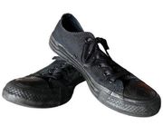 Converse  Solid Black Low Top Shoes Womans Size 6.5 Mens 4.5 All Star Chucks