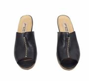 Paul Green Munchen open toe heeled mules black