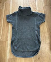 Grey Selby Cowl Neck Short Sleeved Sweater