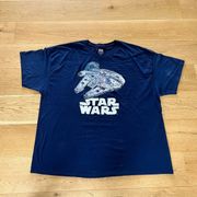 Jerry Leigh Star Wars Millennium Falcon Tee in Navy Blue