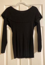 Black Off The Shoulder Sweater