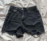 American Eagle Black Jean Shorts- Size 00