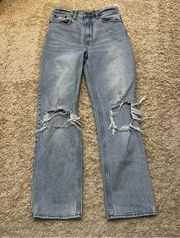 abercrombie and fitch ultra high rise straight jeans size 28/6R