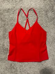 Red  Zoom Halter Top