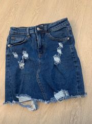 Denim Mini Skirt