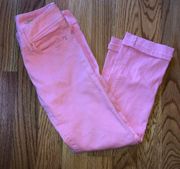 Lilly Pulitzer sherbet worth straight jeans size 0