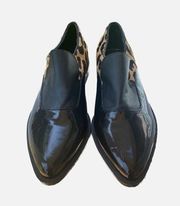 Calf Hair Loafers Patent Leather EUC Size 7M