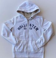 Hollister Zip Front  Lined Hooded Jacket M