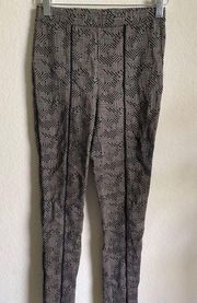 Joseph Ribkoff Front Vertical Seam Geo Print Pants Size 2