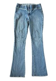 Vintage JNCO Low Rise Flare Leg Jeans Light Wash Juniors 11