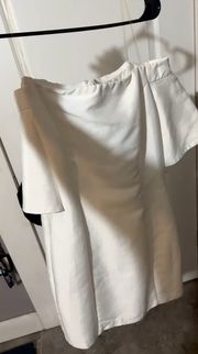 White Off The Shoulder Dress