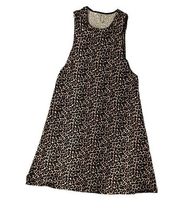 Vintage Y2K American Apparel Leopard Print Mini Dress