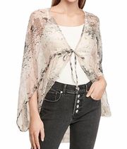 EXPRESS NEW  Gray Snakeskin Wrap Cover Up OS