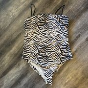 Zebra Print One Piece