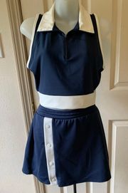 L  Navy Skort Set