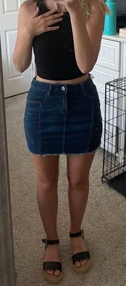 Denim Mini Skirt