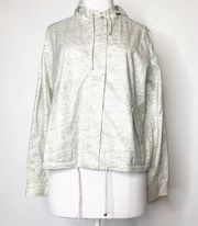 Majestic Filatures cropped hooded coated linen jacket