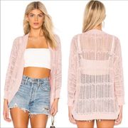 BB Dakota Valerie Knit Pink Cardigan Sweater Shrug