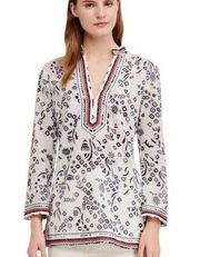 Tory Burch NWT Tory Tunic in New Ivory Atelier Size 6