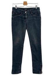 Dolce & Gabbana Low Rise Straight Leg Zipper Ankle Y2K Jeans Size US 8