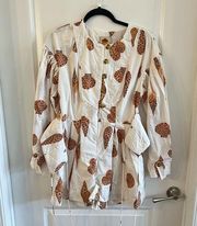 NWT Farm Rio Leopard Romper Size Small