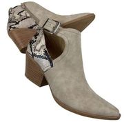 Seven Dials Women’s Queenbury Zipup Animal Print Buckle Ankle Booties