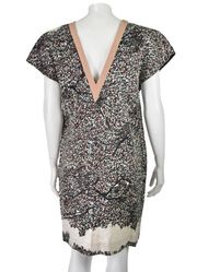 PARIS Splatter Print Mini Cocktail Dress