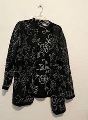 Vivienne Tam East Wind Code embroidered floral jacket, size 2 ￼