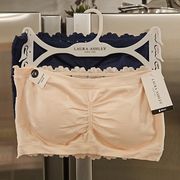 💕💕 Padded Bandeau Bras (2 Pack) Pink & Navy Blue Medium M NWT