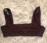 Leopard Print Bikini Bralette Sports Bra