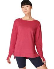 Sweaty Betty Sweatshirt After Class Sport Pullover Tayberry Pink Size Small NWT