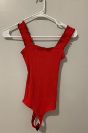 Red Bodysuit Francesca’s 