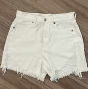 Outfitters White Denim Shorts