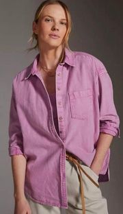 Oxford Tunic Pocket Buttondown in Lilac