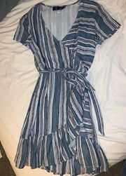 Blue Striped Dress